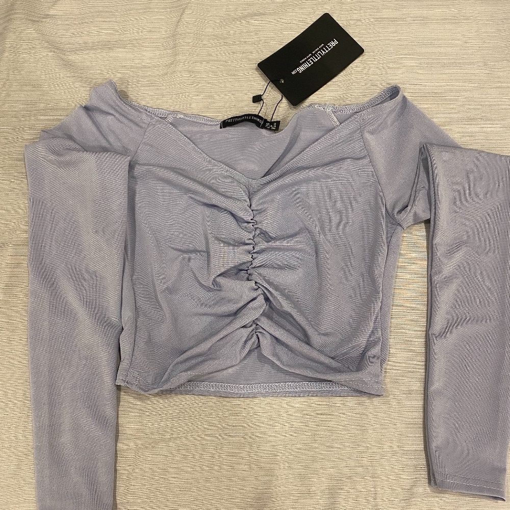 Runched Long Sleeve top Top